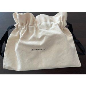 Net-A-Porter Cloth Makeup Bag Case Travel Cosmetic Bag Pouch, Thick Canvas NEW L